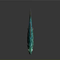 Colorful Turquoise 3D Fish Model With Yellow Fins Tail And Circular Scales