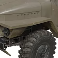 BM21 multiple rocket launcher BM21 hail Grad self-propelled rocket launcher Stalin organ former Soviet Union Russia 3d model