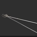 Ornate Historical Sword With Intricate Hilt Guard And Engraved Metallic Blade Design