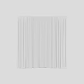 Soft White Pleated Curtains With Sheer Layered Design For Modern Window Interior 3d model