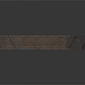 Detailed Architectural Metal Arched Bridge Models With Grid Pattern Design Elements