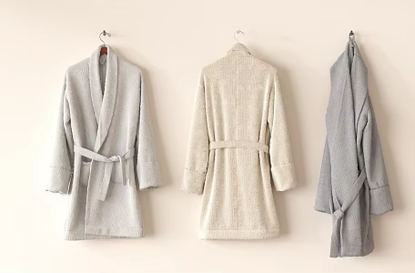 Towels Bathrobe Bathroom products 3d model