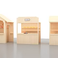 Kindergarten Wooden Play Structures For Kids Role Play Market And Café Areas