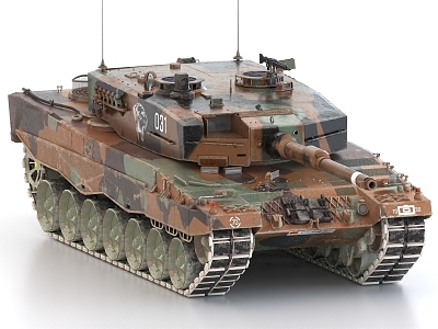 Leopard 2A4 Main Battle Tank Leopard 2 Tank Medium Tank German Tank 3d model