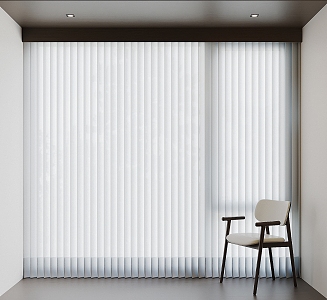 Modern venetian blinds dream curtain 3d model