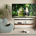 TV Mobile TV Bracket TV Lazy Sofa 3d model