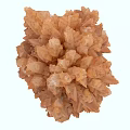 Natural Brown Stone Crystal Cluster With Mineral Formation And Textural Details