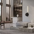 Modern Duplex Living Room Interior Design With Open Layout Sofa And Coffee Table