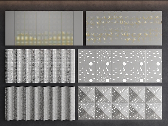 aluminum plate perforated plate perforated plate hollow plate 3d model