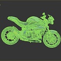 Motorcycle Two-wheeled Motorcycle Cross-country Motorcycle Road Race Motorcycle Motor Vehicle Transport 3d model