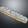 Long Gabion Wall Structure With Natural Stones And Metal Mesh For Landscape Design