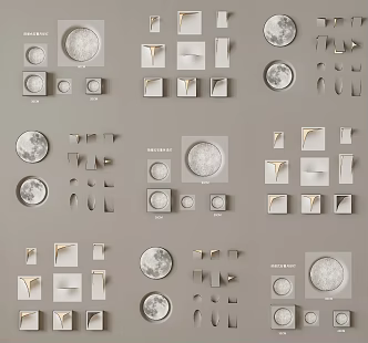 Embedded gypsum wall lamp wall lamp creative art corner wall lamp minimalist wall lamp personalized modern wall lamp integrated wall lamp 3d model