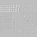 Line Foot Collection 3d model