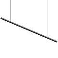 Modern Long Hanging Pendant Light Design With Sleek Black Finish And Minimalist Style