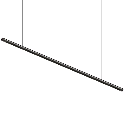 Modern Long Hanging Pendant Light Design With Sleek Black Finish And Minimalist Style 3d model