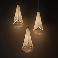 Conical Woven Pendant Lights With Textured Shade And Warm Glow For Modern Home Decor