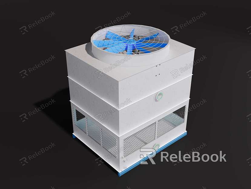 Industrial cooling tower model