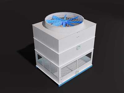 Industrial cooling tower model