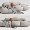 Modern shaped sofa 3d model