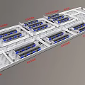 Aerial View Of Industrial Facility Layout With Organized Functional Zones And Equipment Areas