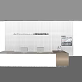 Technology minimalist background wall 3d model