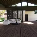 Residential Landscape Design With Modern Architecture Courtyard And Lush Greenery