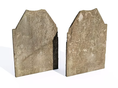 Rustic Stone Slabs Ideal For Wood And Stone Construction Applications 3d model