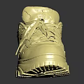 Stylish Golden Chunky Sole Sneakers With Shiny Metallic Finish And Treaded Design