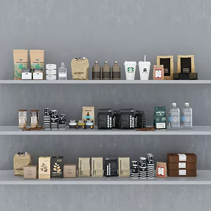 Drinks Food Coffee Bags Coffee Food Drinks 3d model
