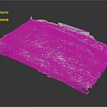 Detailed 3D Terrain Model With Undulated Surface Texture Mountainous Regions And Flat Areas