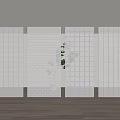 Glass partition 3d model