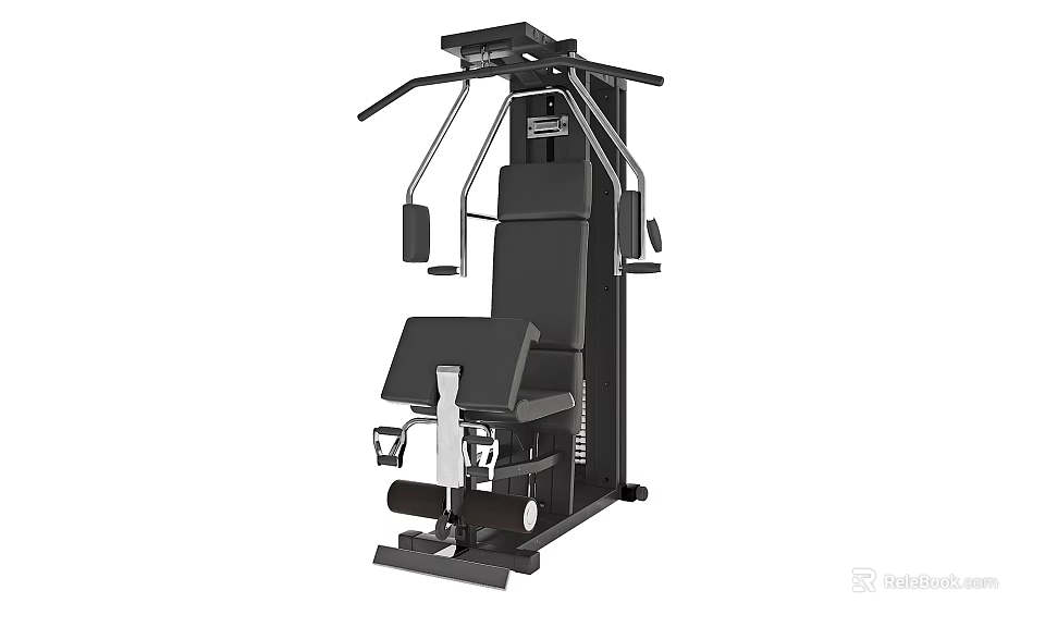 Multi Functional Sports Equipment with Adjustable Seats for Gym Training Workouts 3d model 