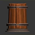Practical Wooden Mug Featuring Natural Wood Grain And Metal Bands Handle Design