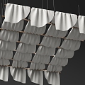 Valance Ceiling Gauze Curtain Ceiling Valance 3d model