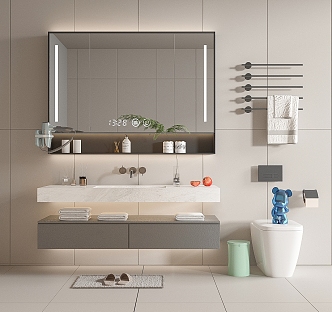 Modern bathroom cabinet 3d model