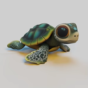 Cute Turtle Pet Turtle Ornamental Turtle Cute Pet Cute Turtle Pet Types Cute Pet Image Raising and Care Methods of Cute Turtle Habits and 3d model