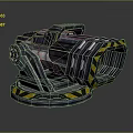 laser tower turret turntable sci-fi tower defense game tower defense sci-fi turret game turret game turret 3d model