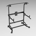 Black Mobile Sports Equipment Frame With Support Bars And Training Wheels