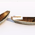 Two Old Wooden Boats With Weathered Planks And Rustic Hull Design Details