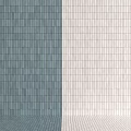 Two Tone Color Modern Floor Tiles With Smooth Surface For Living Room Decoration