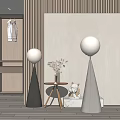 Modern floor lamp floor lamp combination 3d model