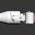 White Mechanical Arm Structure With Rotating Parts And Industrial Metal Design