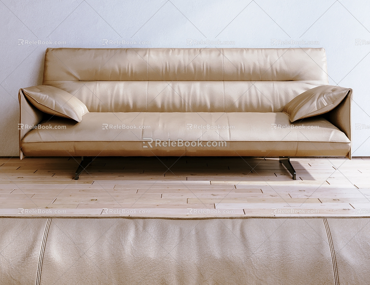 Leather double sofa Modern double sofa 3d model