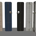 CCD hotel screen partition combination 3d model