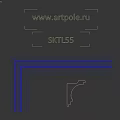 White Architectural Decorative Molding With Classic Detailed Design For Interior Decoration
