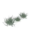 Decorative Ornament Set with Purple Flowers and Green Leaves for Home Decor