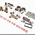 Arbor Related Wood Products Including Boards Timber Firewood Stacks And Combined