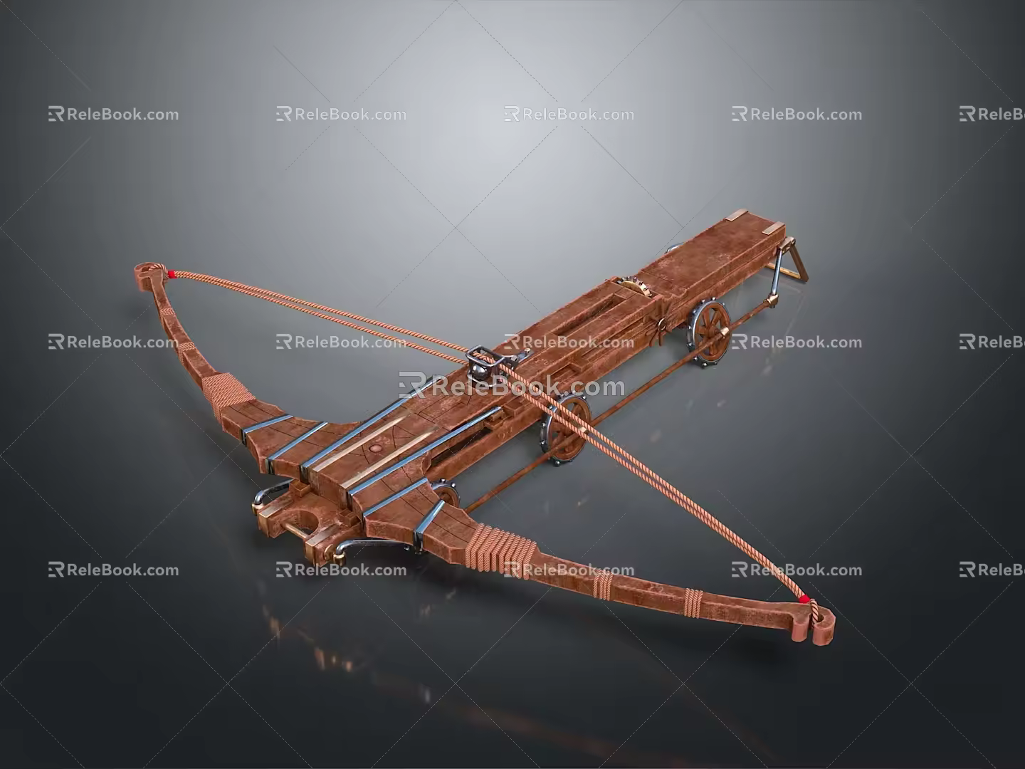 Crossbow Mechanical Crossbow Shift Bow and Arrow Shoot Far Equipment Weapons High-tech Crossbow 3d model