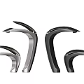 Modern Faucet Designs Featuring Sleek Metallic Finish And Curved Handle Shapes