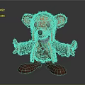 Modern Muppet Mouse Muppet Toy Muppet Doll 3d model
